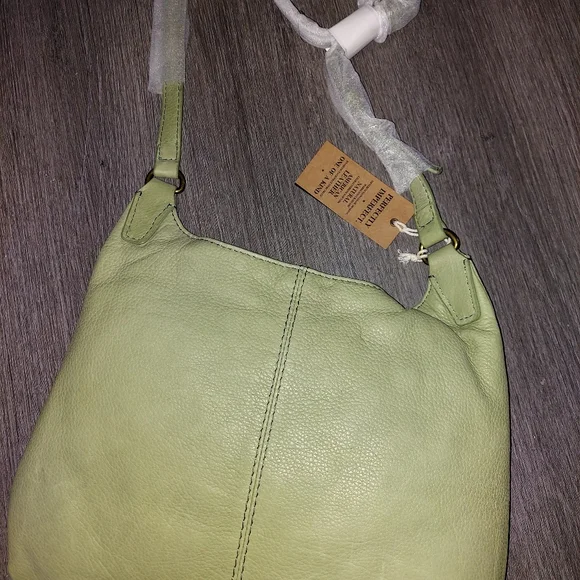 American Leather Company, crossbody, mint color - Picture 4 of 8